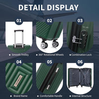Flymax 4 Wheel Hardshell Suitcases 2191