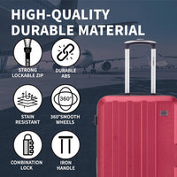 Flymax New York Fort 56X45X25 Lighweight Easyjet Cabin Suitcase.