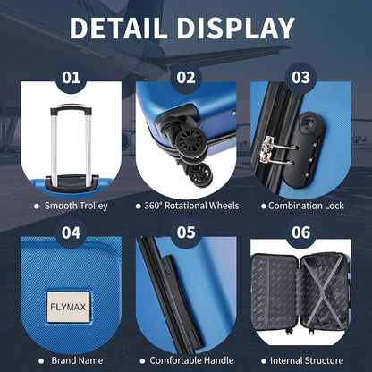 Flymax New York Fort 32-Inch Extra Large Suitcase features 