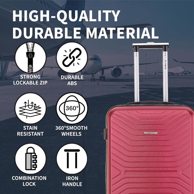 Flymax London Legacy 24-Inch Medium Suitcase – Spacious and Durable Travel Luggage