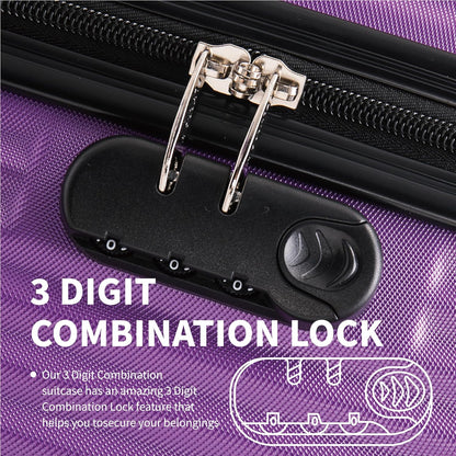 Flymax Mumbai Fortress Extra Large Suitcase close up on 3 diggit code