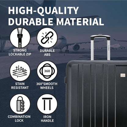 Flymax Hardshell Suitcase Highlighting Durable ABS Material for Long-Term Use