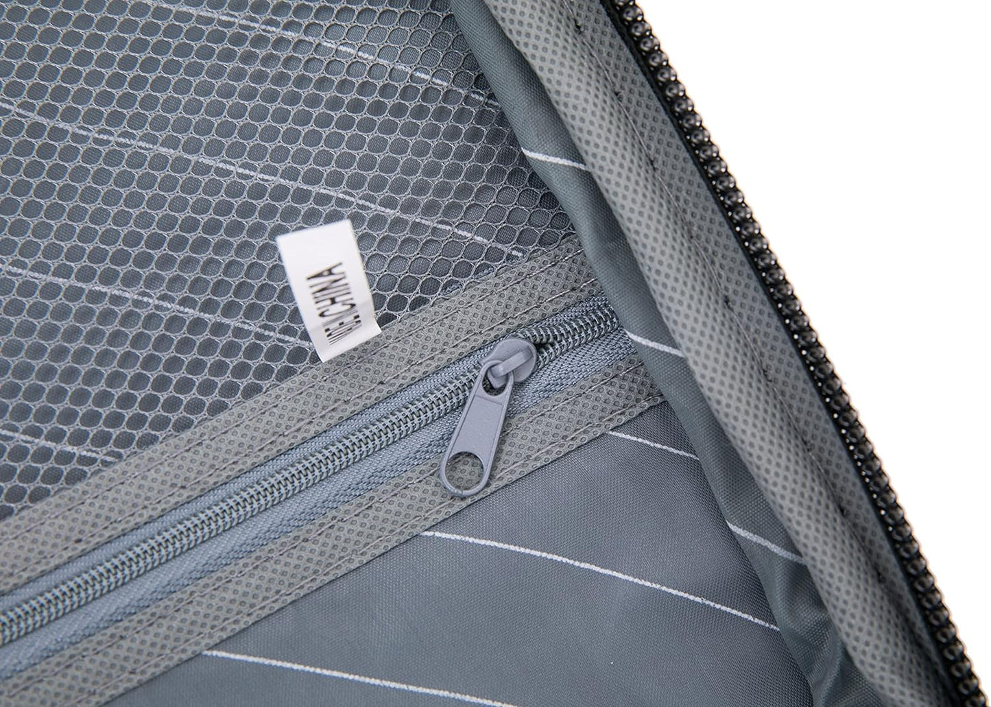 Flymax Barcelona Breeze Medium Soft Shell Suitcase inside zipper