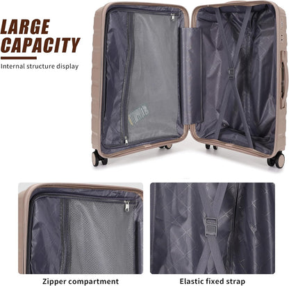 Flymax Los Angeles Flex 20-Inch Lightweight Premium Suitcase.