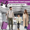 Flymax New York Fort 4-Piece Luggage Set– Travel Smart with Elegance