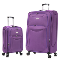 Flymax Barcelona Breeze Suitcase Set -4 Wheel Lightweight softshell Luggage