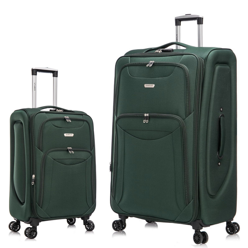Flymax Barcelona Breeze Suitcase Set -4 Wheel Lightweight softshell Luggage