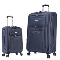 Flymax Barcelona Breeze Suitcase Set -4 Wheel Lightweight softshell Luggage