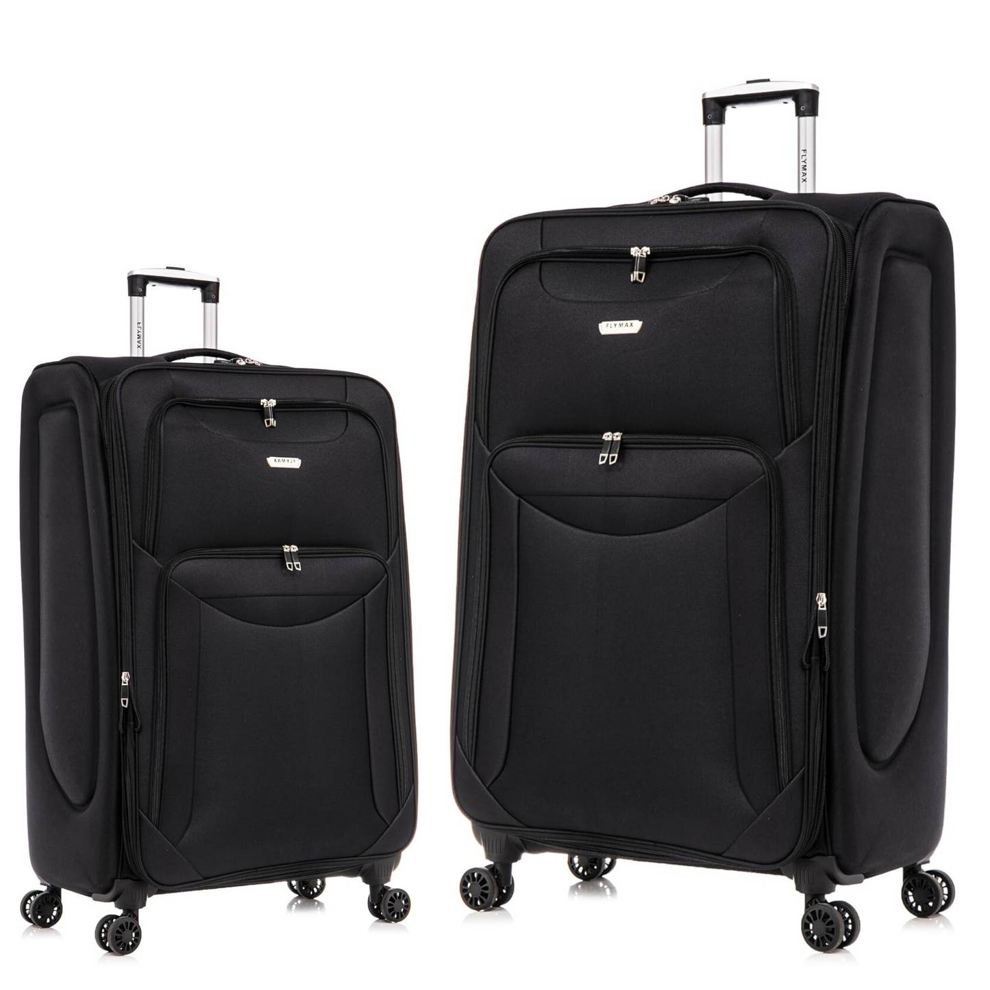 Flymax Barcelona Breeze Suitcase Set -4 Wheel Lightweight softshell Luggage