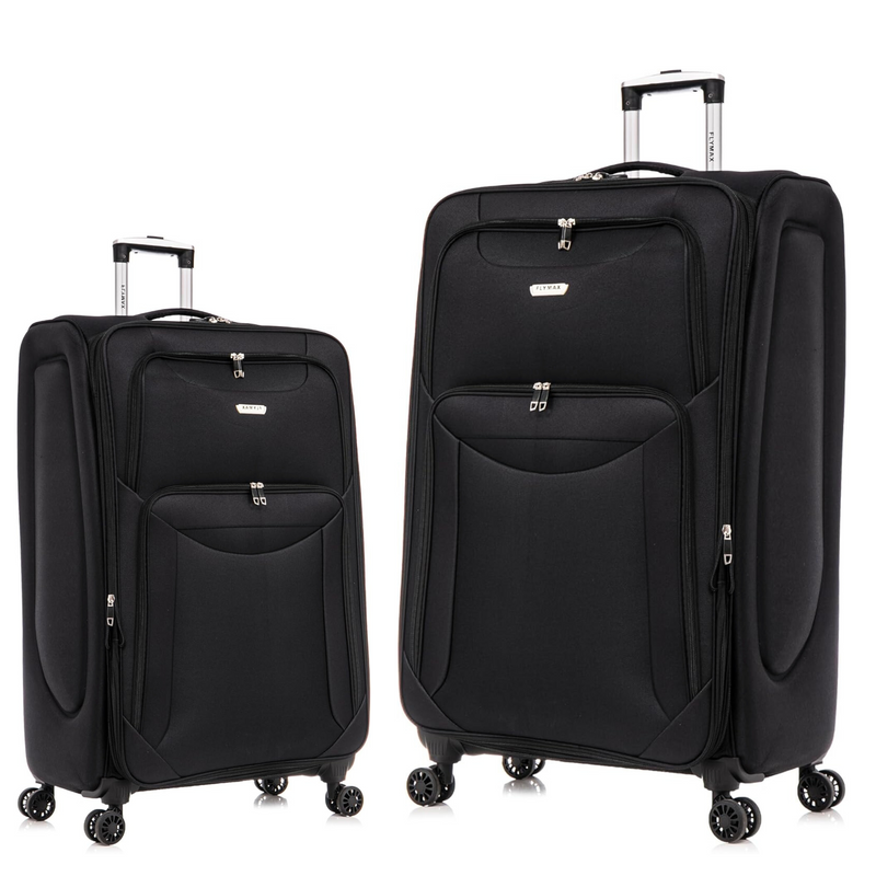 Flymax Barcelona Breeze Suitcase Set -4 Wheel Lightweight softshell Luggage