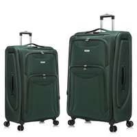 Flymax Barcelona Breeze Suitcase Set -4 Wheel Lightweight softshell Luggage
