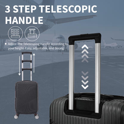 Flymax 4 Wheel HardShell Suitcases 6048