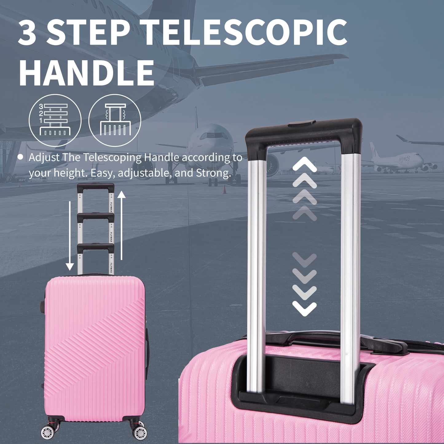 Flymax Zurich Shield 2-Piece Luggage Set – Unmatched Durability and Elegance for Every Journey