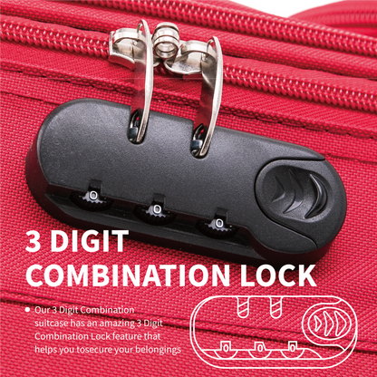 Vienna Voyage 29 inch lightweight suitcase 3 digit lock