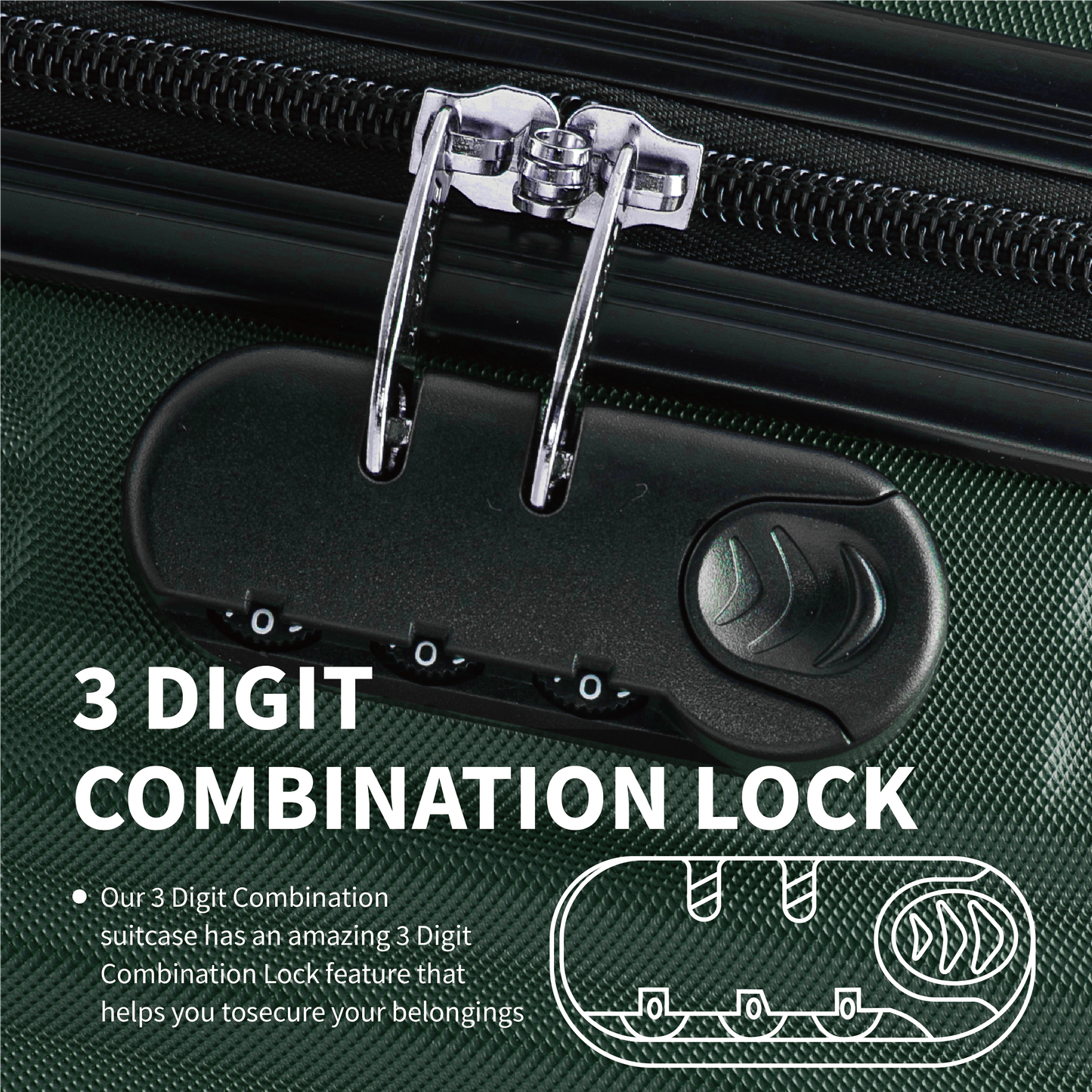 Flymax Mumbai Fortress 2-Piece Luggage Set - Lightweight & Stylish