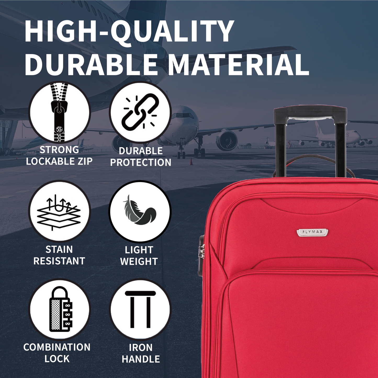 Vienna Voyage 29 inch lightweight suitcase high quality materials