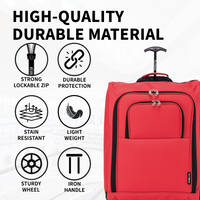 Flymax Sao Paulo Glide 45x36x20cm Ultra-Lightweight Cabin Luggage for EasyJet and Ryanair