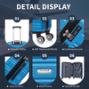 Flymax Kyoto Guardian Lightweight Large Hard Shell Suitcase features