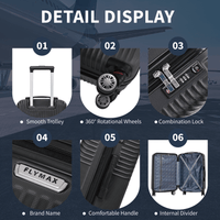 Flymax Zurich Shield Lightweight 29" Hard Shell Suitcase features