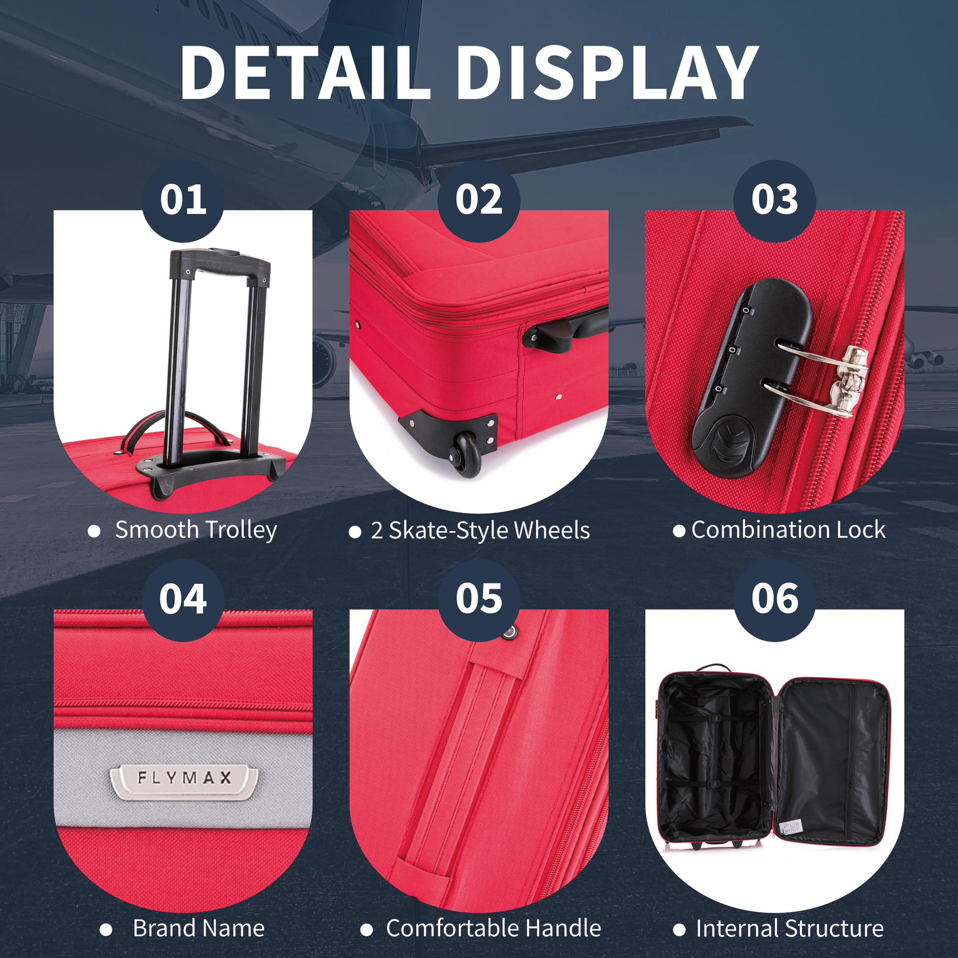 Vienna Voyage 29 inch lightweight suitcase different features
