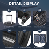 Flymax Zurich Shield lightweight 24" hard shell suitcase features