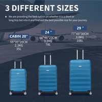Flymax Kyoto Guardian Lightweight Large Hard Shell Suitcase diffrent sizes