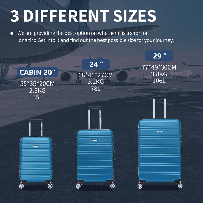 Flymax Kyoto Guardian Lightweight Large Hard Shell Suitcase diffrent sizes