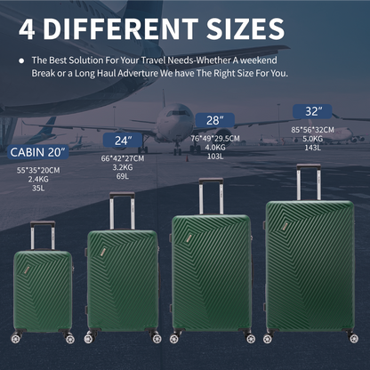 Flymax Mumbai Fortress 2-Piece Luggage Set - Lightweight & Stylish