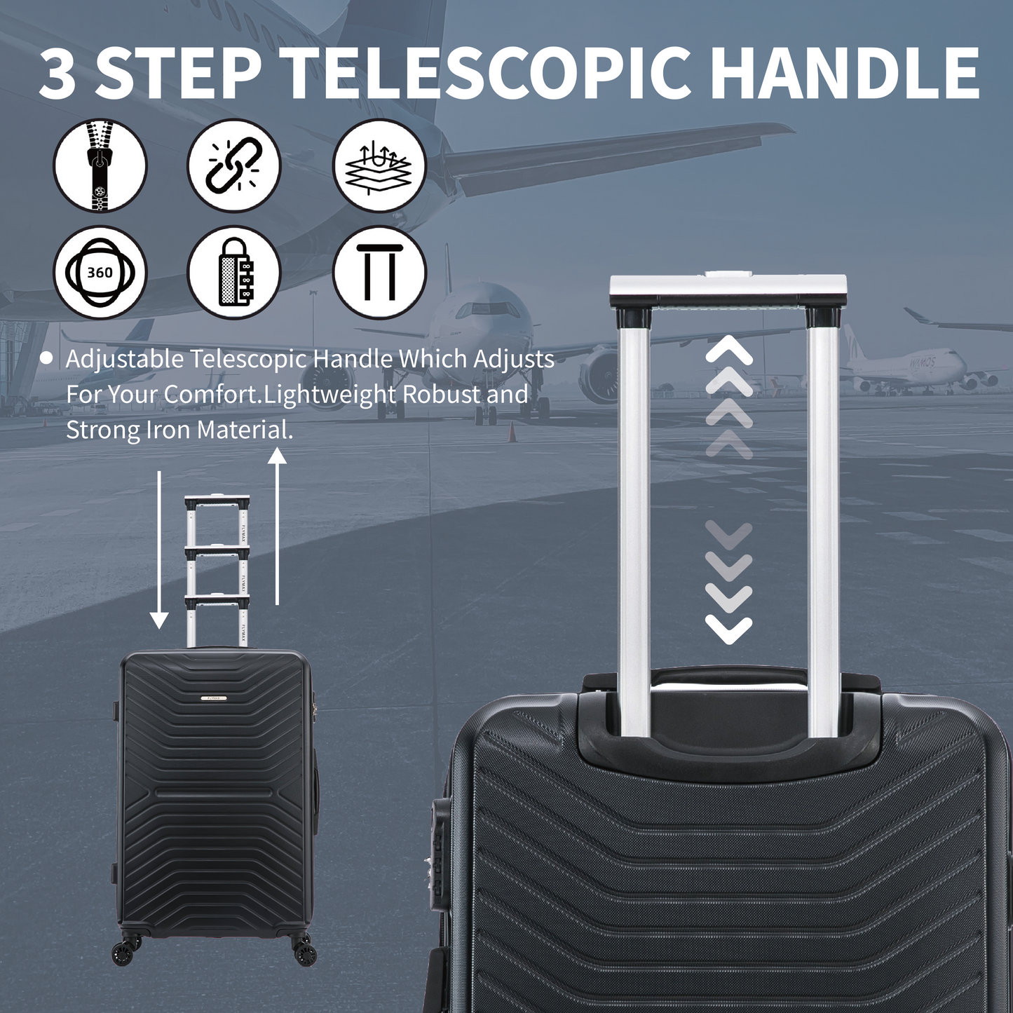 Flymax London Legacy 2-Piece Luggage Set – Travel in Style & Convenience
