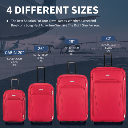 Flymax Nairobi Navigator 2-Piece Luggage Set – Your 2 wheel Stylish Travel Companion