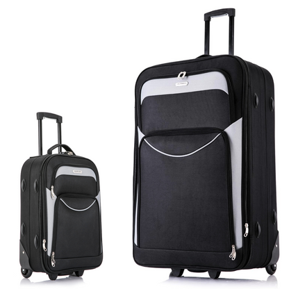 Flymax Vienna Voyager 2-Piece Soft Shell Luggage Set – Lightweight And Durable Travel Companion
