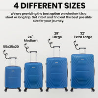 Flymax London Legacy 24-Inch Medium Luggage in all available sizes