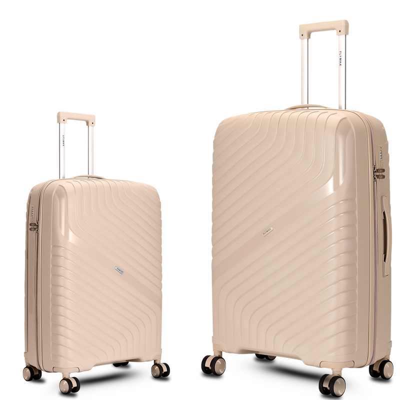 Flymax Parisian Edge – Sleek & Lightweight Premium 2 Piece Luggage Set