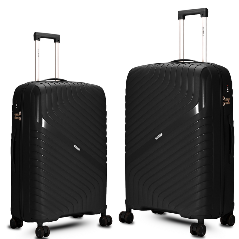 Flymax Parisian Edge – Sleek & Lightweight Premium 2 Piece Luggage Set