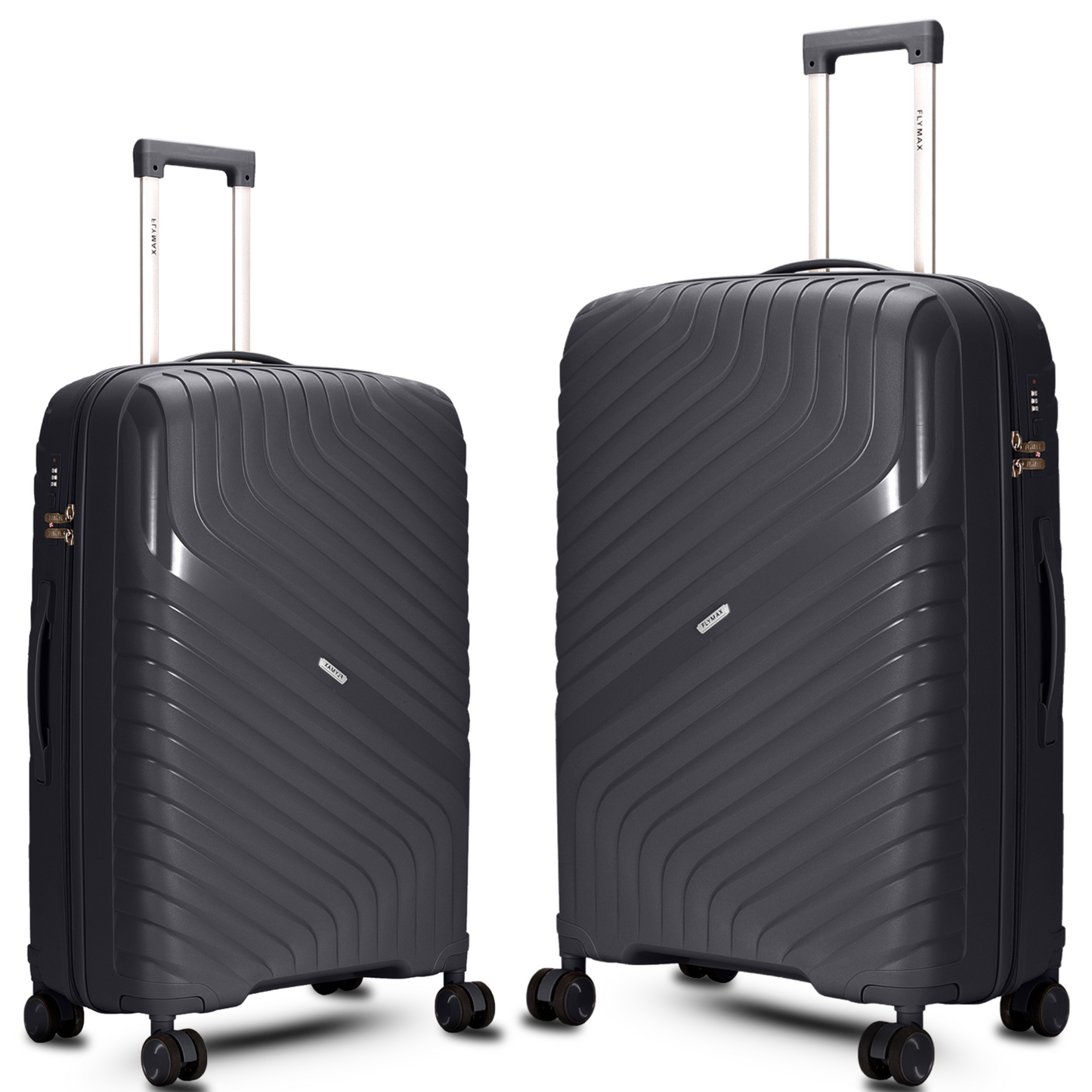 Flymax Parisian Edge – Sleek & Lightweight Premium 2 Piece Luggage Set