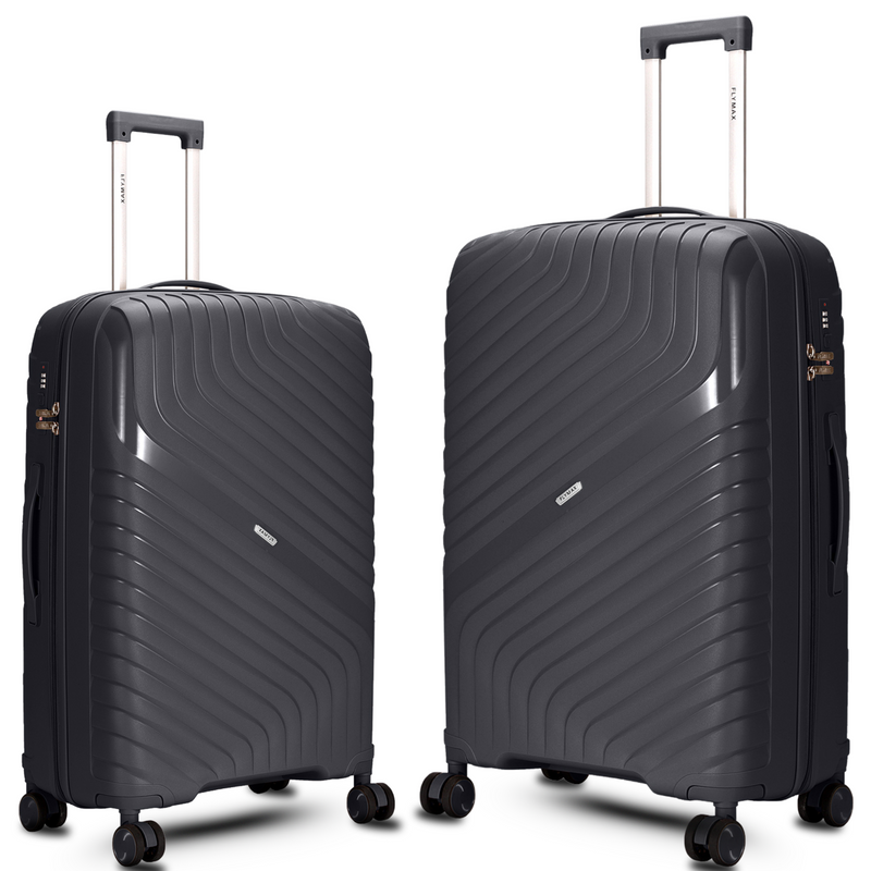 Flymax Parisian Edge – Sleek & Lightweight Premium 2 Piece Luggage Set