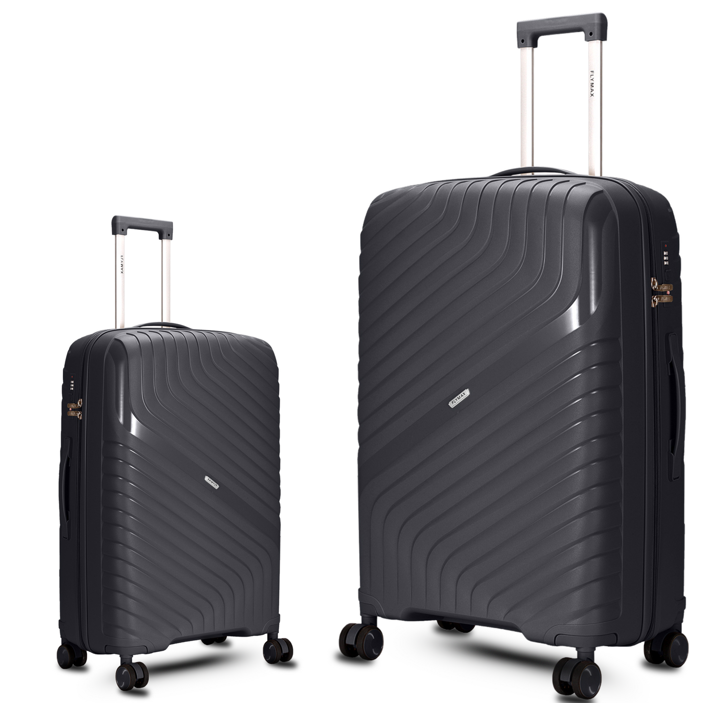 Flymax Parisian Edge – Sleek & Lightweight Premium 2 Piece Luggage Set