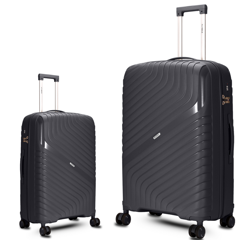 Flymax Parisian Edge – Sleek & Lightweight Premium 2 Piece Luggage Set