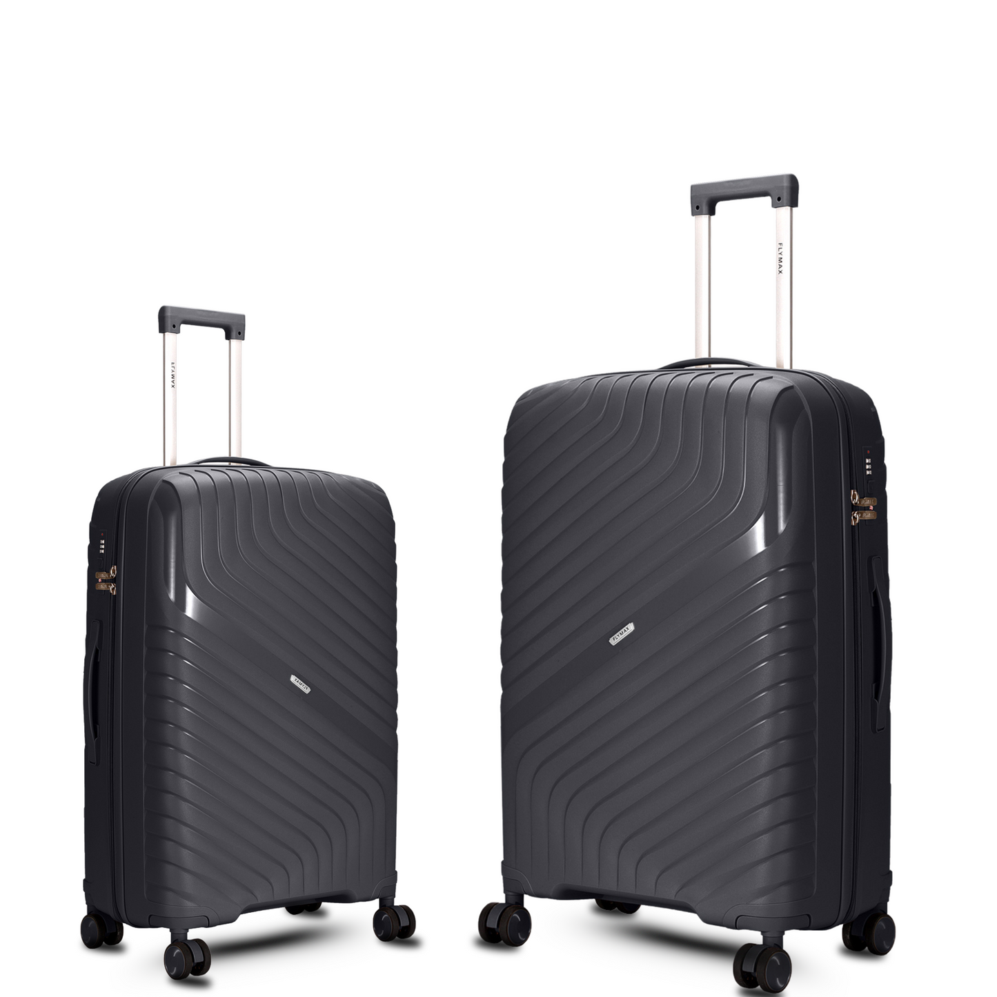Flymax Parisian Edge – Sleek & Lightweight Premium 2 Piece Luggage Set