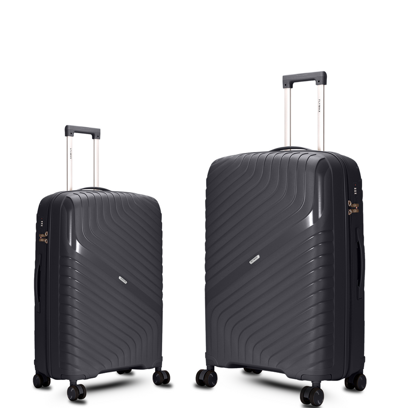Flymax Parisian Edge – Sleek & Lightweight Premium 2 Piece Luggage Set