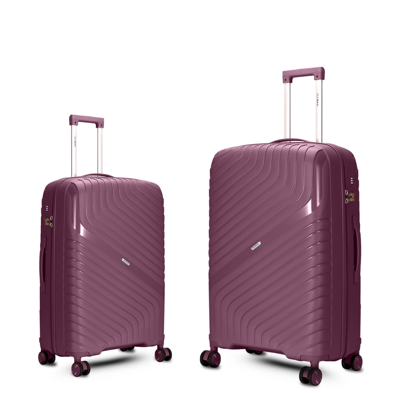 Flymax Parisian Edge – Sleek & Lightweight Premium 2 Piece Luggage Set