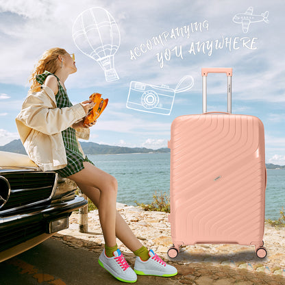 Flymax Parisian Edge – Sleek & Lightweight Premium 2 Piece Luggage Set