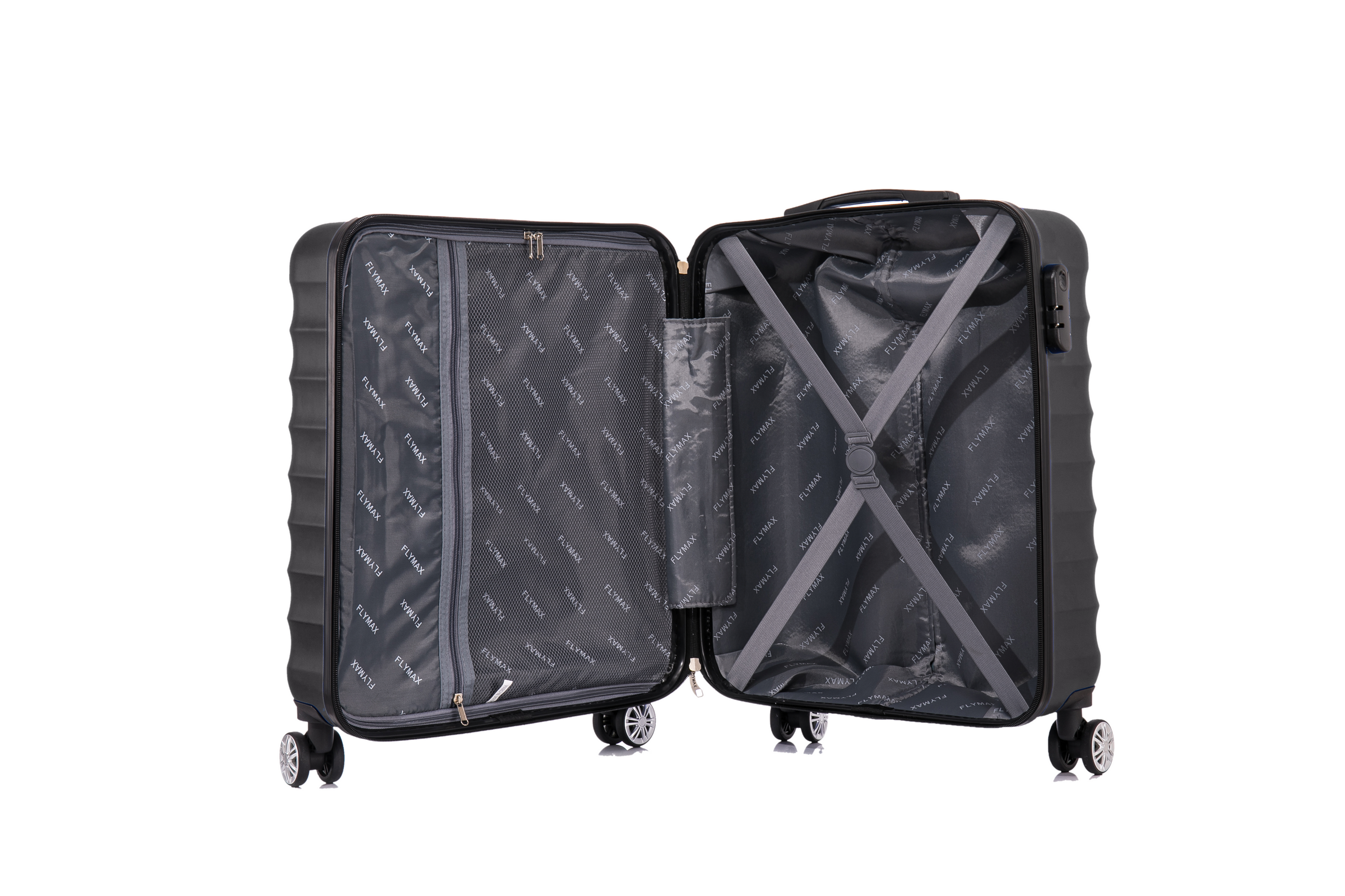 55x40x20 4 Wheel Super Lightweight Cabin Luggage Suitcase