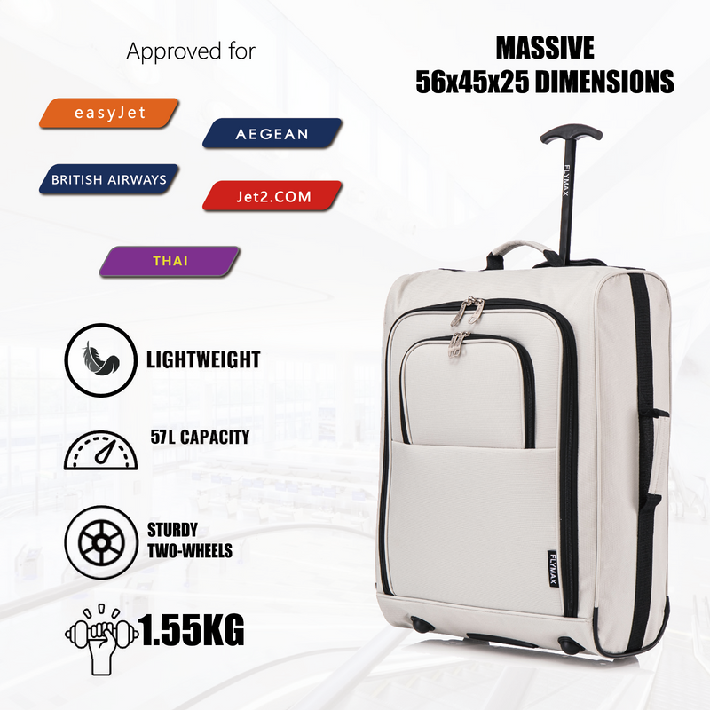 56x45x25cm carry on suitcase Flymax Sao Paulo Flymax Luggage