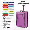 Flymax Sao Paulo Glide 55x40x20cm Cabin Suitcase - Approved for Ryanair, EasyJet, Air France & More
