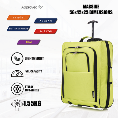 Flymax Sao Paulo Glide – Carry On Luggage 56x45x25cm (Fits BA Cabin Size)
