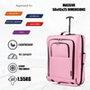 Flymax Sao Paulo Glide – Carry On Luggage 56x45x25cm (Fits BA Cabin Size)