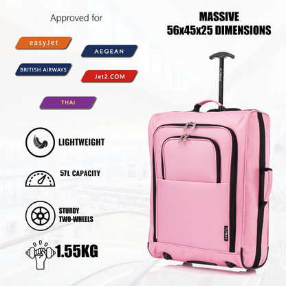Flymax Sao Paulo Glide – Carry On Luggage 56x45x25cm (Fits BA Cabin Size)